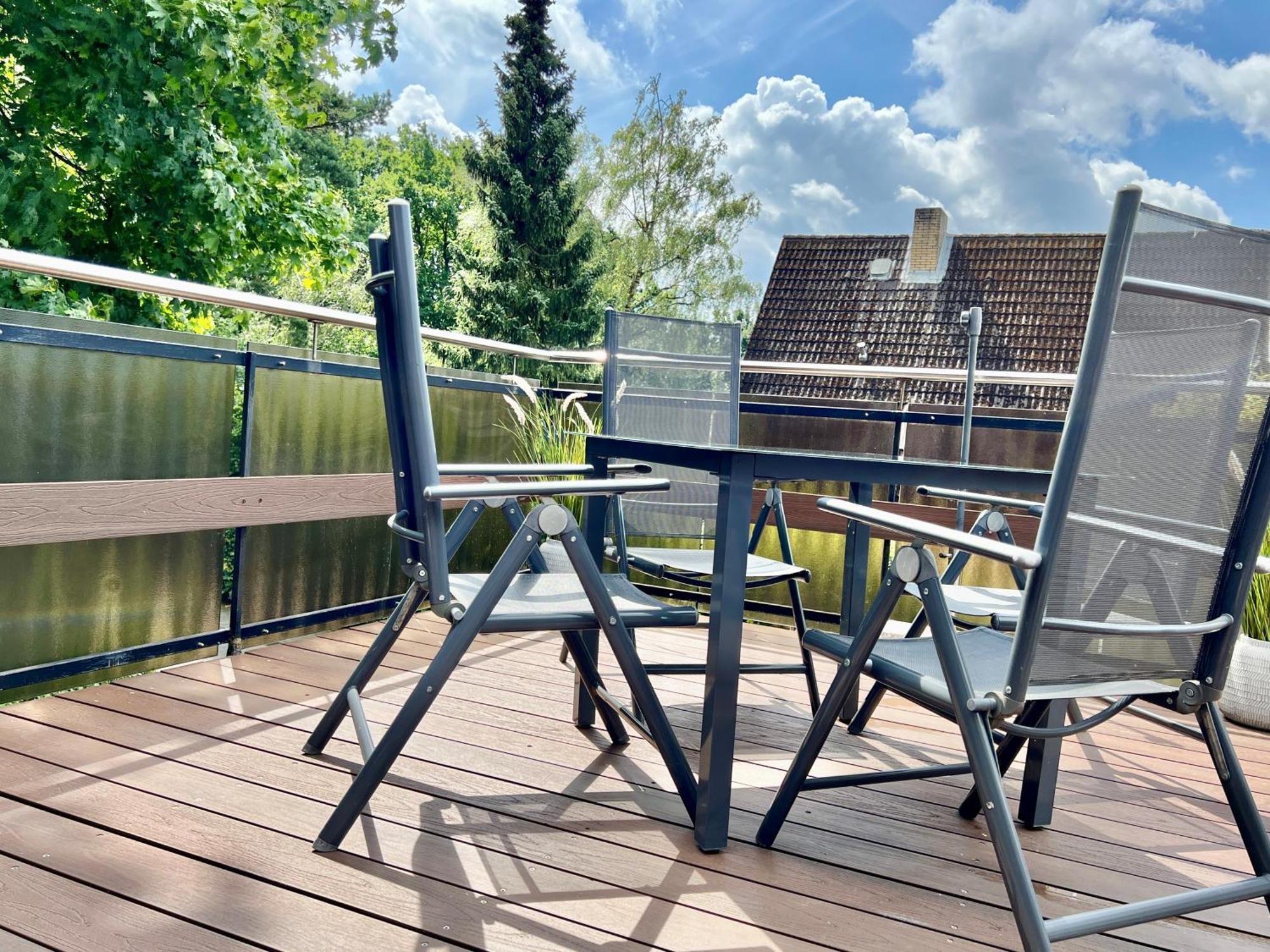 Peedy'S Luxurioese 60M² Wohnung Mit Balkonterrasse 슈타데 외부 사진